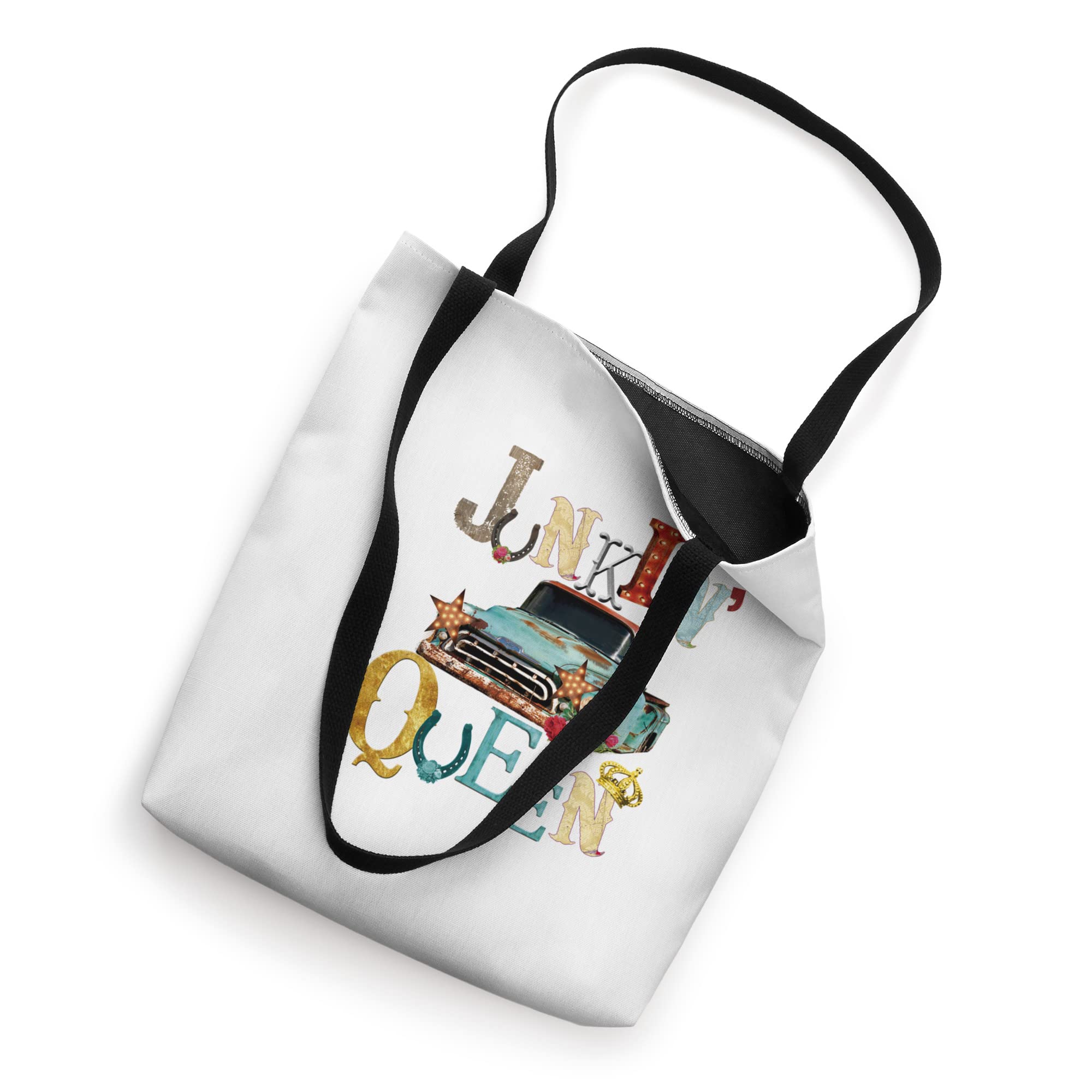 Junking Queen Thrift Queen Americana Truck Funky Junk Tote Bag