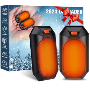 2 pack ai hand warmers rechargeable, electric hand warmer reusable, usb handwarmers, outdoor/indoor/golf/camping/hunting/pain relief/watch football/baseball/warm gifts for men women kid birthday