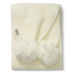 karl lagerfeld paris womens accessories scarf,ivory,one size