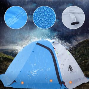 4 Season Backpacking Tent & 6x7FT Tent Footprint for Backpacker Outdoor Hiking Survival