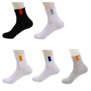 mmingzhi socks for women 5 pair ankle cotton socks moisture-wicking running socks