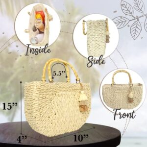 Hello Beaches Straw purses for women. Straw beach bag for women. Beach purse/Rattan purse, Woven purse Woven bag. Wicker purse. Straw bags.