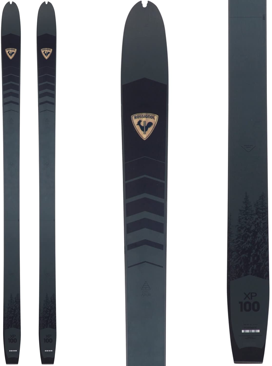 Rossignol BC 100 Positrack Mens XC Skis 180cm