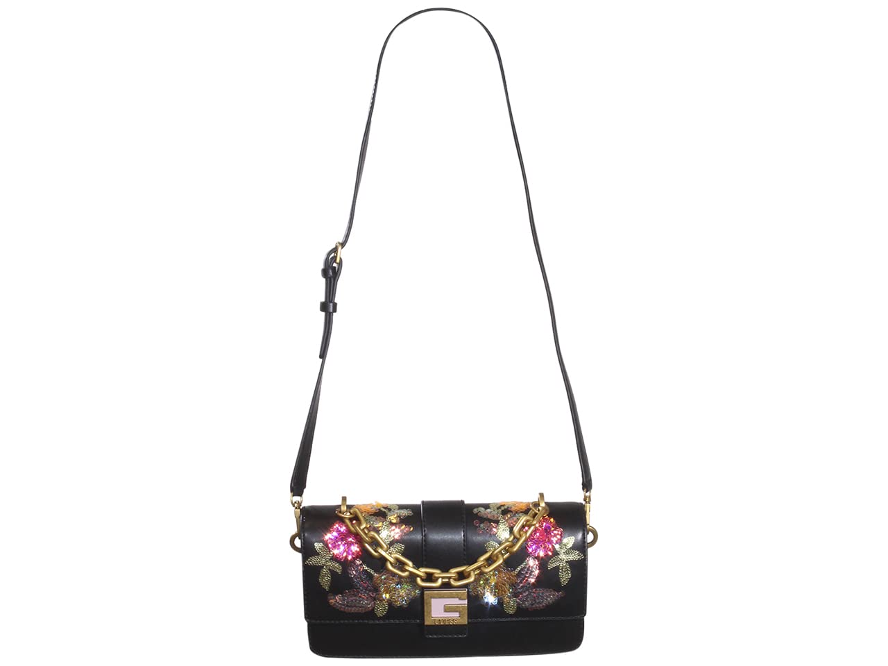 GUESS Morada Crossbody Flap Black Multi One Size