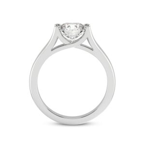 2 Carat IGI Certified Round Shape Lab Grown Diamond Engagement Ring | 14K Or 18K in White, Yellow Or Rose Gold | Cathedral Split Shank Solitaire Lab Diamond Ring | FG-VS1-VS2 Quality Friendly Diamonds