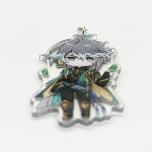 YJacuing Genshin Impact Cute Acrylic Keychain Figure (Alhaitham)