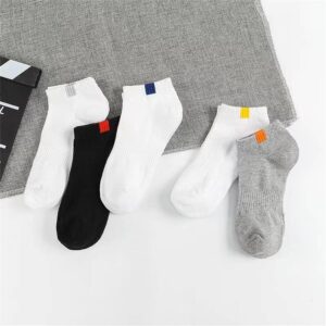 MMingzhi Socks for Women 5 Pair Ankle Cotton Socks Moisture-wicking Running Socks