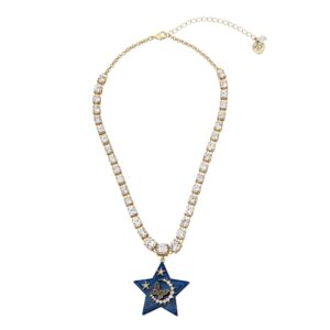 betsey johnson star pendant tennis necklace