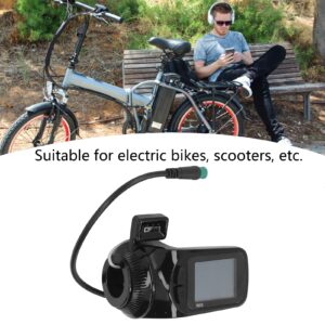 Ebike LCD Display Meter, Low Failure Rate Electric Bike Odometer Waterproof Electronic Panel Speedometer for E Scooter Replacement