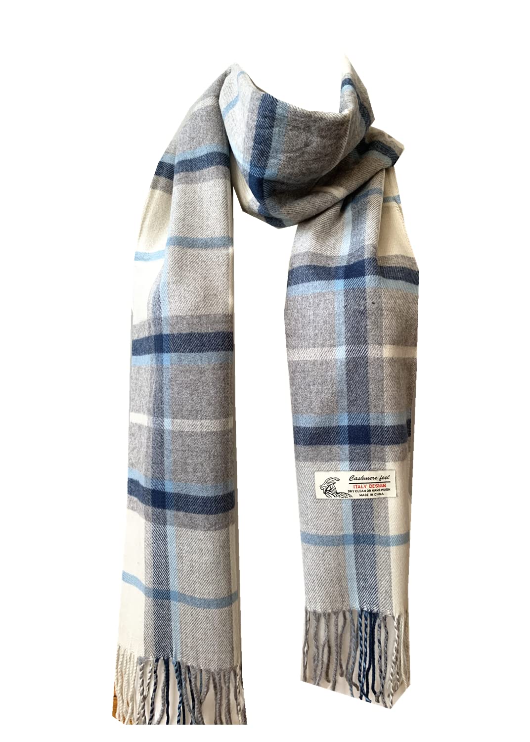 WA - Super Soft Womens Mens Luxurious Classic Cashmere Feel Wrap Scarf Plaid Scarves (Plaid-#15)