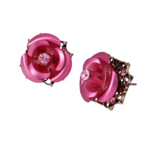 betsey rose stud earrings