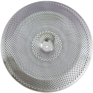 low volume china cymbal, 18 inches practice china cymbal, quiet china cymbal (18'', matte silver)