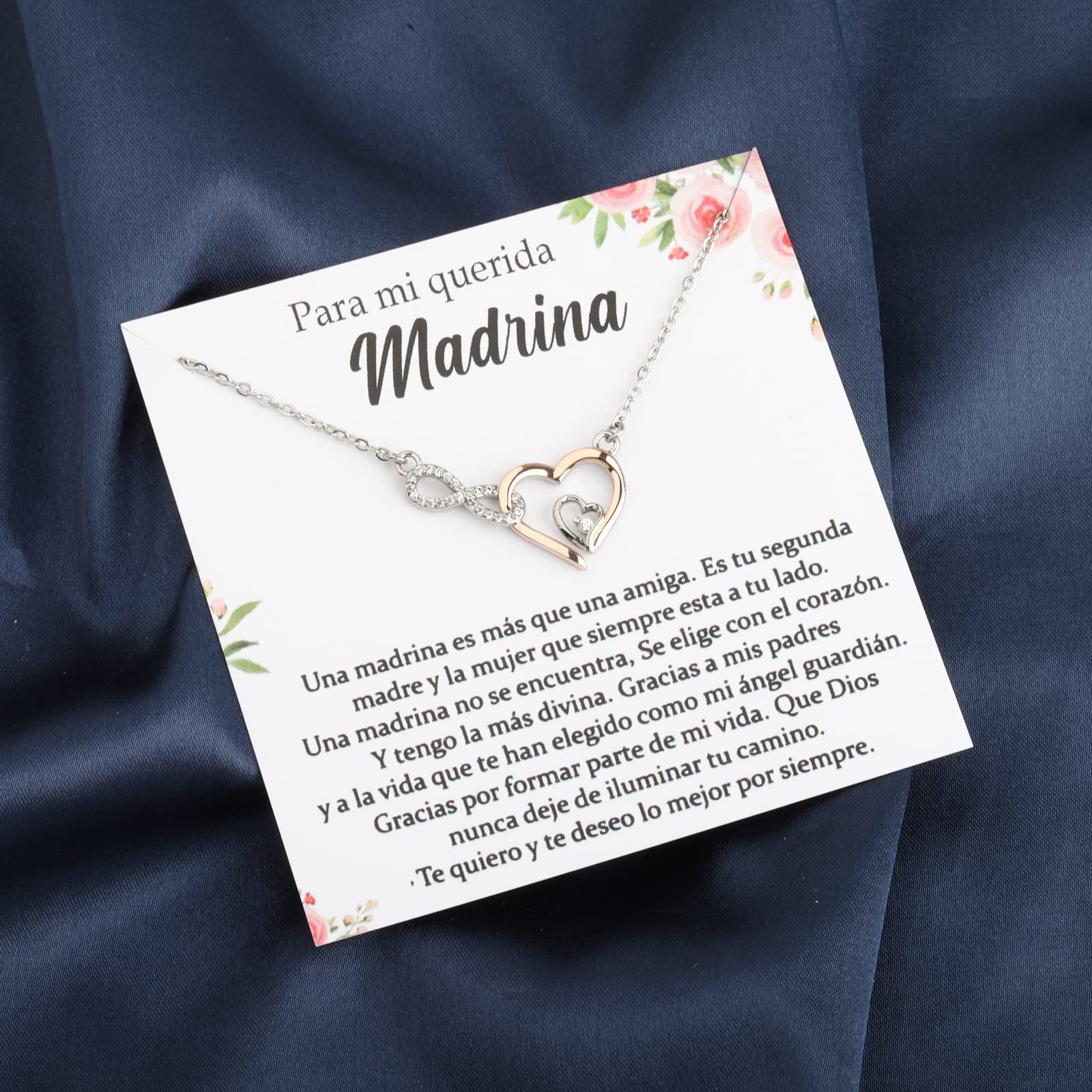 FOTAP Regalo para Madrina Necklace Madrina Necklace Joyas De Madrina Madrina Gift Godmother Proposal Gift Confirmation Baptism Gifts (Para Madrina NC)