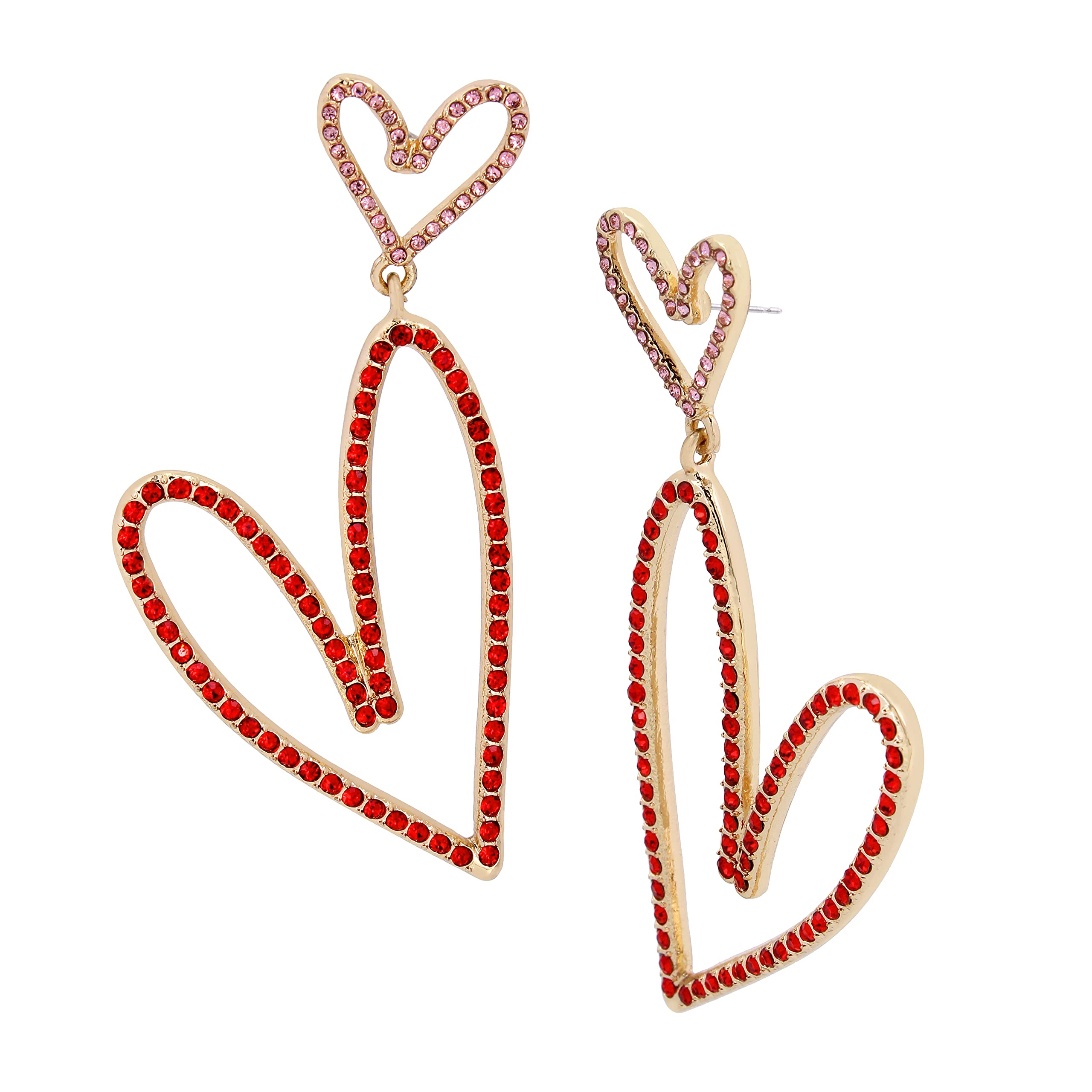 Betsey Heart Drop Earrings