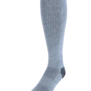 Dr. Scholl's Men's Over The Calf Compression Work Sock (1 Pair), Gray