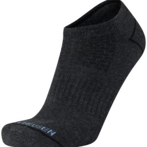 Van Heusen Men's Socks - Athletic Cushion Low Cut Ankle Socks (6 Pack), Size 6-12.5, Black/Grey Heather