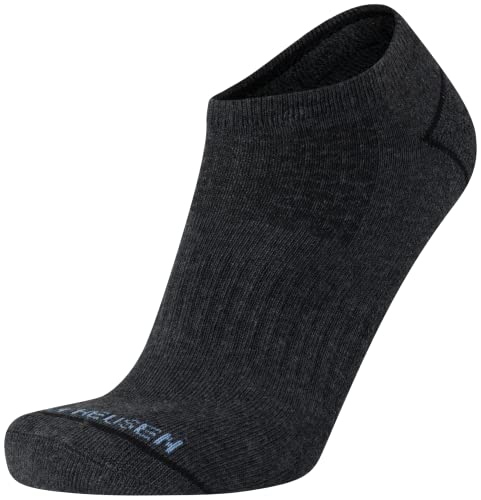 Van Heusen Men's Socks - Athletic Cushion Low Cut Ankle Socks (6 Pack), Size 6-12.5, Black/Grey Heather