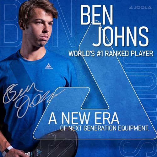 JOOLA Ben Johns Pickleball Set - Made with Reinforced Fiberglass and Honeycomb Polypropylene - Includes 2 Paddles, 4 Balls, and JOOLA Pickleball Bag