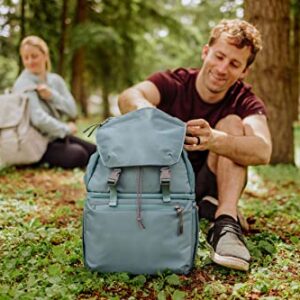 ONIVA Tarana Backpack Cooler made with Recycled Material, Soft Cooler Backpack, Upcycled Cooler Bag, (Aurora Blue)