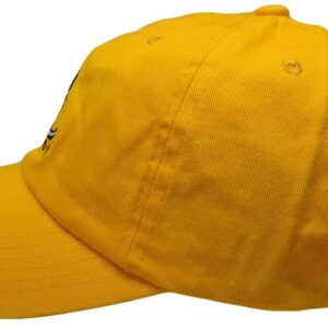 Gadsden Don't Tread On Me Dark Yellow Orange with White Snake Washed Cotton Adjustable Embroidered Baseball Hat Cap