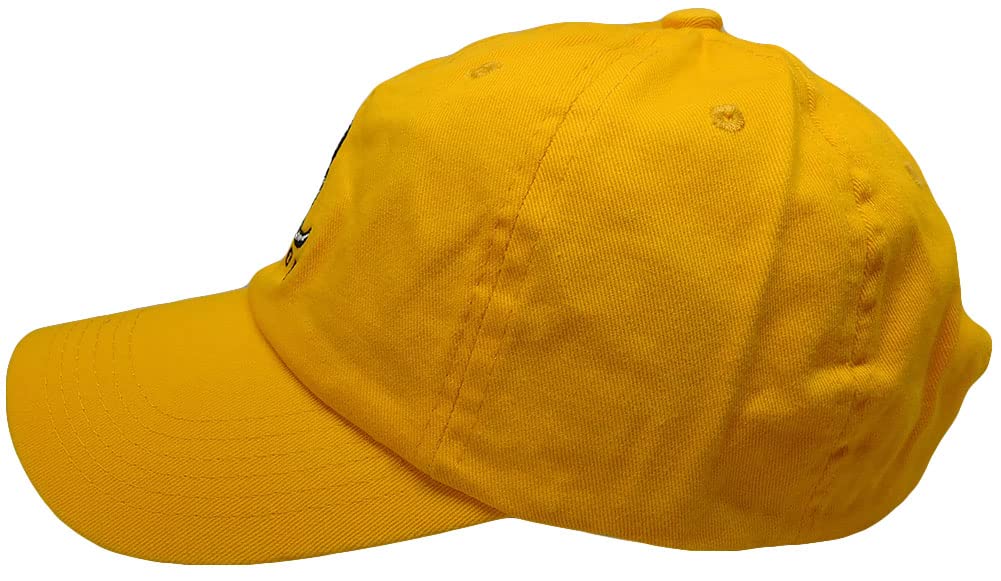 Gadsden Don't Tread On Me Dark Yellow Orange with White Snake Washed Cotton Adjustable Embroidered Baseball Hat Cap