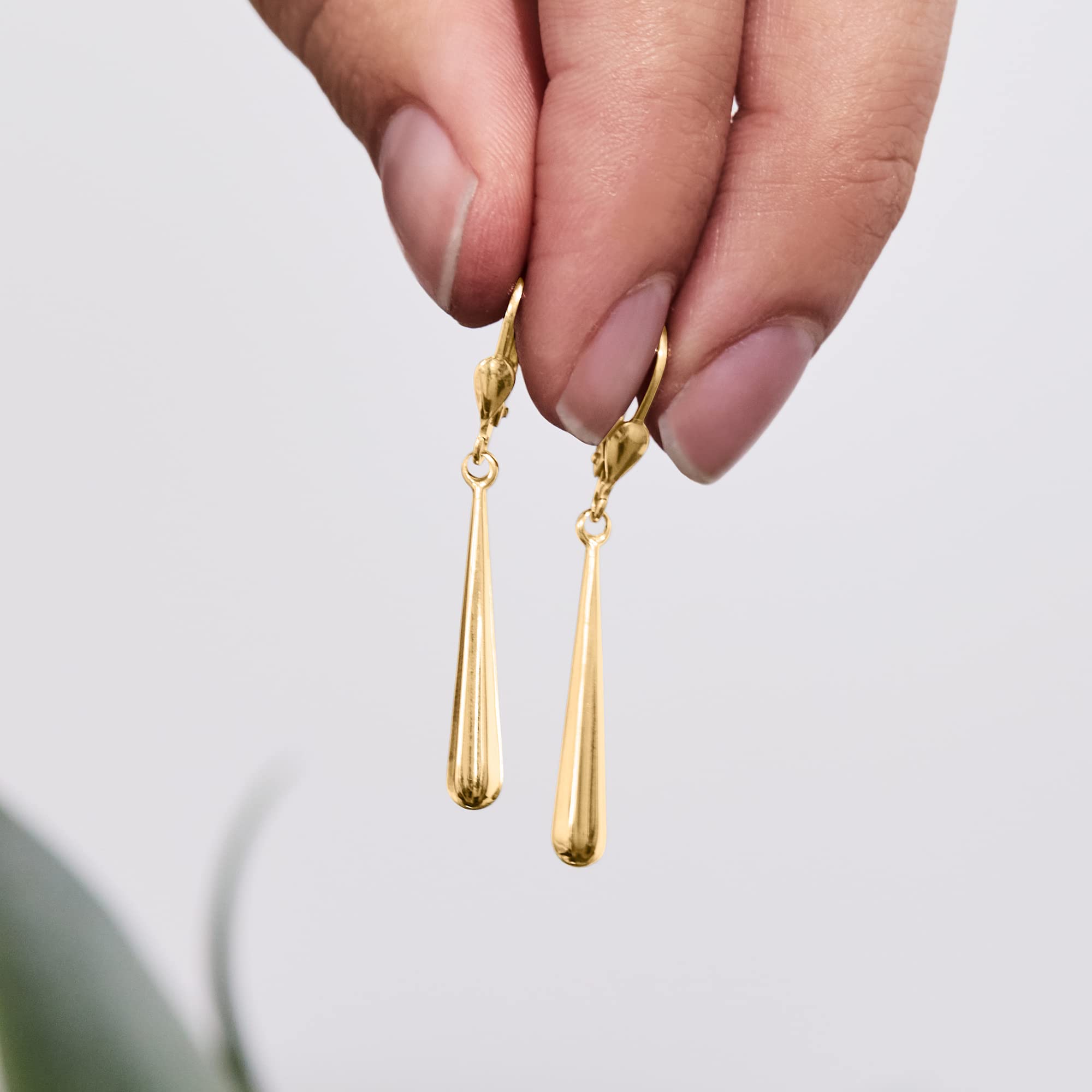 Canaria 10kt Yellow Gold Teardrop Earrings