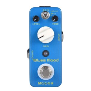 hhop mooer blue mood blues style overdrive guitar effect pedal 2 modes(bright/fat) true bypass full metal shell