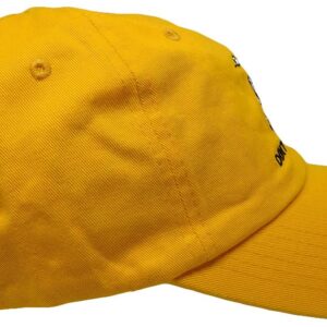 Gadsden Don't Tread On Me Dark Yellow Orange with White Snake Washed Cotton Adjustable Embroidered Baseball Hat Cap