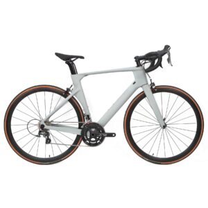 Hearts Bio Carbon Road Bike Model H Tiagra 20s 18.5 lb - Custom Bike Club Logo Carbon Fiber Frame Road Bike with Shimano Tiagra 20 speeds (54 : Rider Height 5'11~6'2, HeartsGray)