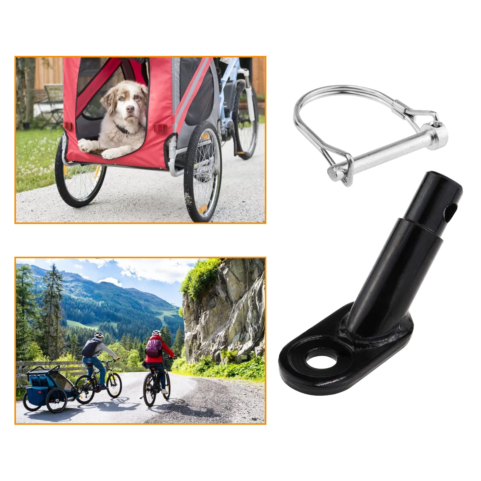 ALI2 Bike Trailer Hitch Coupler Accessory for Children's Trailer,Cargo,Pet Trailers,1 Pcs