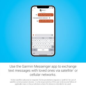 Garmin inReach® Messenger Handheld Satellite Communicator, Global Two-Way Messaging