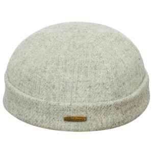 sterkowski docker cap | genuine scottish tweed beanie for men and women | docker hat sailor beanie skullcap beanie for men leon hat brimless hat vintage hats for men gray mix 61 cm