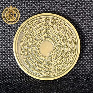 Our Father Prayer + 72 names of God + 1FitAll King Solomon Coin bezel kabbalah seal talisman Necklace