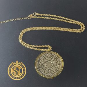 Our Father Prayer + 72 names of God + 1FitAll King Solomon Coin bezel kabbalah seal talisman Necklace