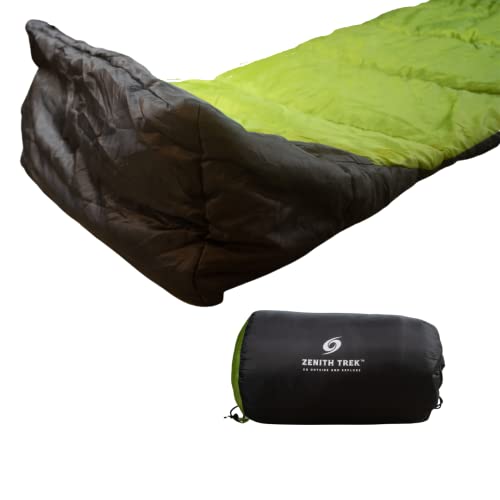 Comfy Feet Sleeping Bag: The Bag That Lets You Wiggle Your Toes. Unique, Expanded Foot Area, 4 Season Warm & Cool Weather, Water/Wind Proof, Outdoor Camping, YKK Zipper, Comfortable, Ripstop Material