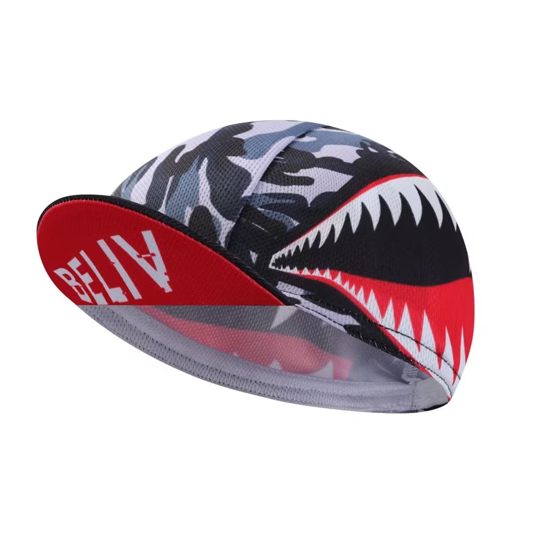 Bikingbros Funny Cycling Cap - Polyester Skull Cycling Hat-Under Helmet -Cartoon Cycling Helmet Liner Breathable&Sweat Uptake