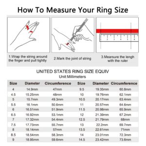 SHINYSO Wedding Band for Women Princess Cut Cubic Zirconia CZ Ring Eternity Band Engagement Stacking Promise Rings for Her Gold Size 6