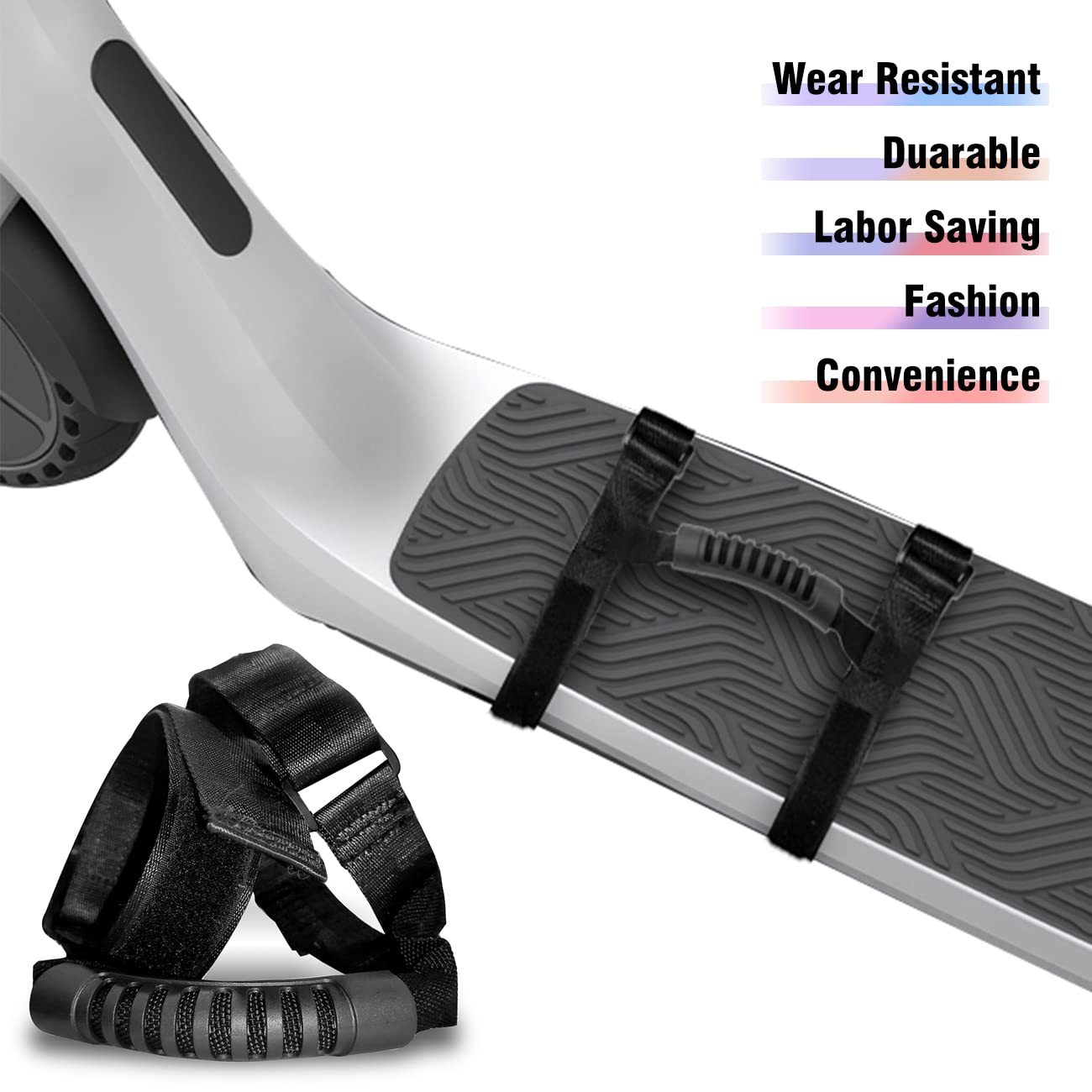 KERHAND Electric Scooter Handles,Balancing Scooters Carrying Strap,Electric Hoverboard Handle Straps Compatible with ES1/ES2/ES3/MAX/M365/M365 Pro