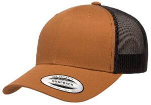 mrlahat yp classics retro trucker cap with black bandana (caramel/black)