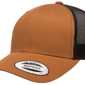 Mrlahat YP Classics Retro Trucker Cap with Black Bandana (Caramel/Black)