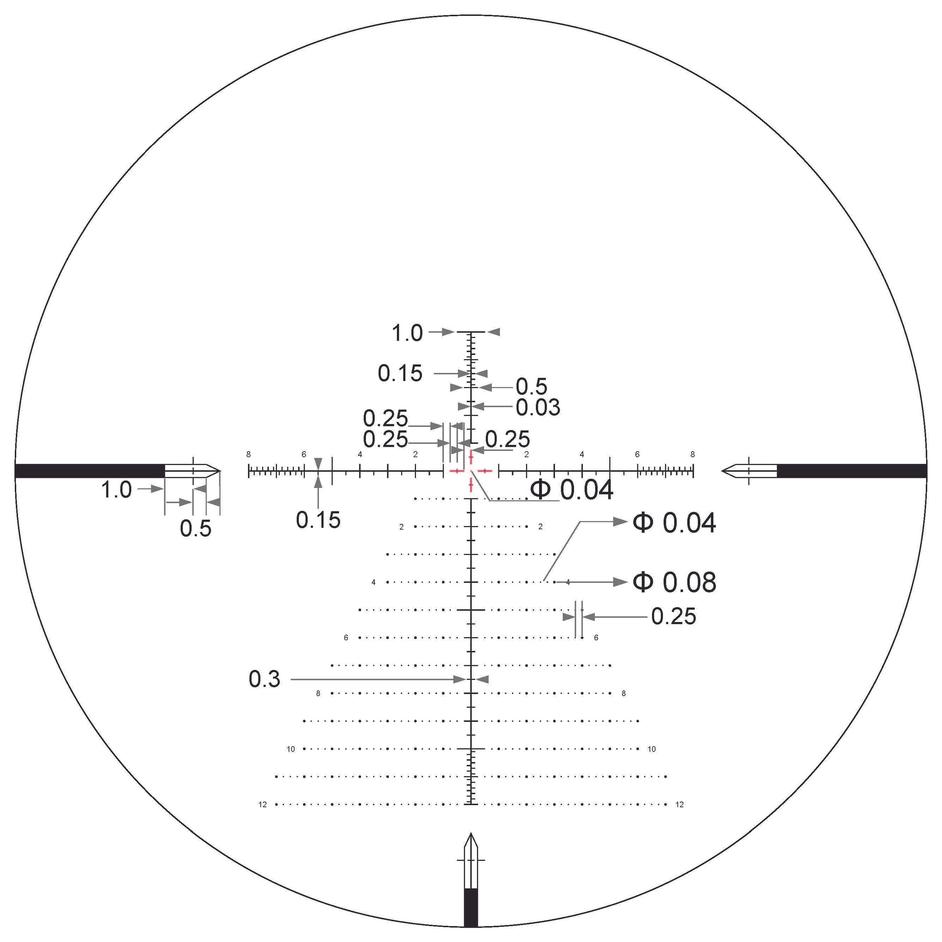 Arken Optics SH4 GEN2 4-16X50 Rifle Scope FFP MIL VPR Illuminated Reticle with Zero Stop - 34mm Tube