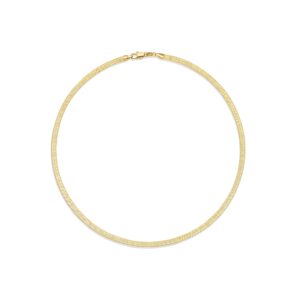 Amazon Essentials 14K Gold Plated Double Herringbone Chain 18", Yellow Gold