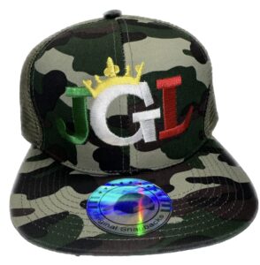 jgl el chapo 701 chapiza custom embroidered unisex trucker hat camo