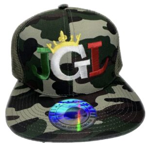 JGL El Chapo 701 Chapiza Custom Embroidered unisex Trucker Hat Camo