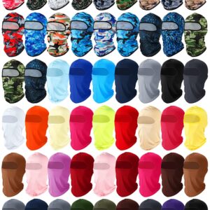 54 Pcs Balaclava Face Mask UV Sun Protection Ski Full Face Mask Breathable Full Head Mask Motorcycle Cycling Bike Ski for Men Women