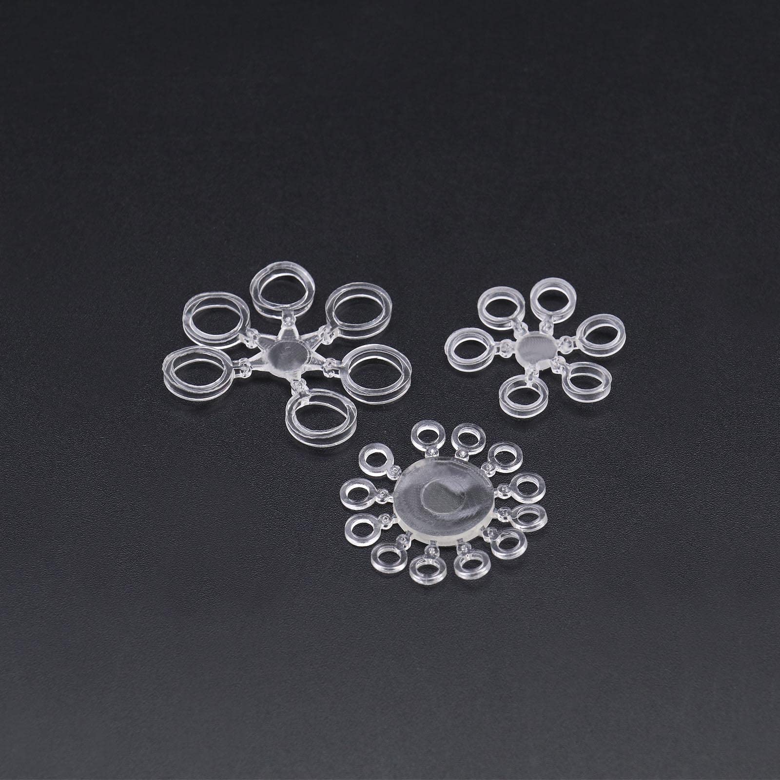 ECSiNG 300PCS Pellet Bait Bands Elastic Bands for Carp Fishing Hair Rigs Hooks Carp Coarse Terminal Tackle Carp Fishing Accessories Transparent 5mm 7mm 10mm