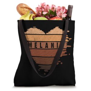 Melanin Heart, Black is Beautiful, Girl, Women Tote Bag