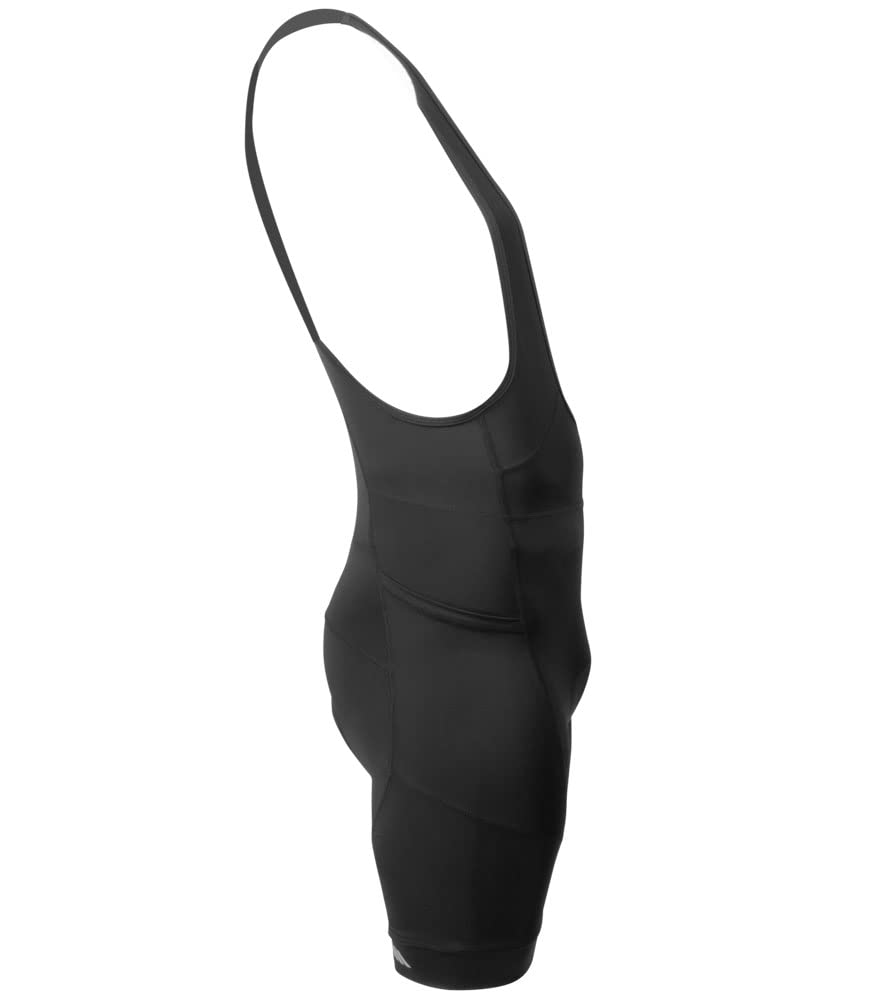 AERO|TECH|DESIGNS | Men's 3D Gel Padded Bike Bib-Shorts | Black | X-Large