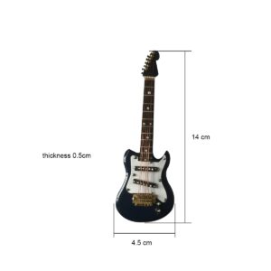 ALANO 14cm Miniature Guitar Blue Electric Guitar Model Mini Electric Guitar Decoration（GE21N-14）