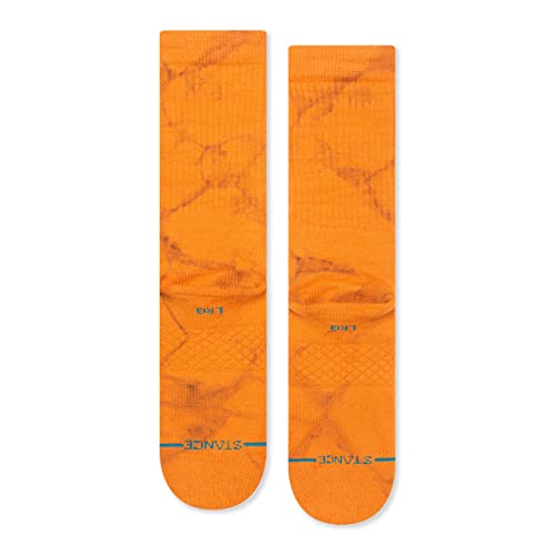 Stance Claze Crew Socks (Large, Rust)